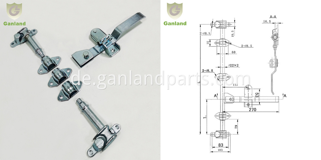 Steel Door Lock For Van Box